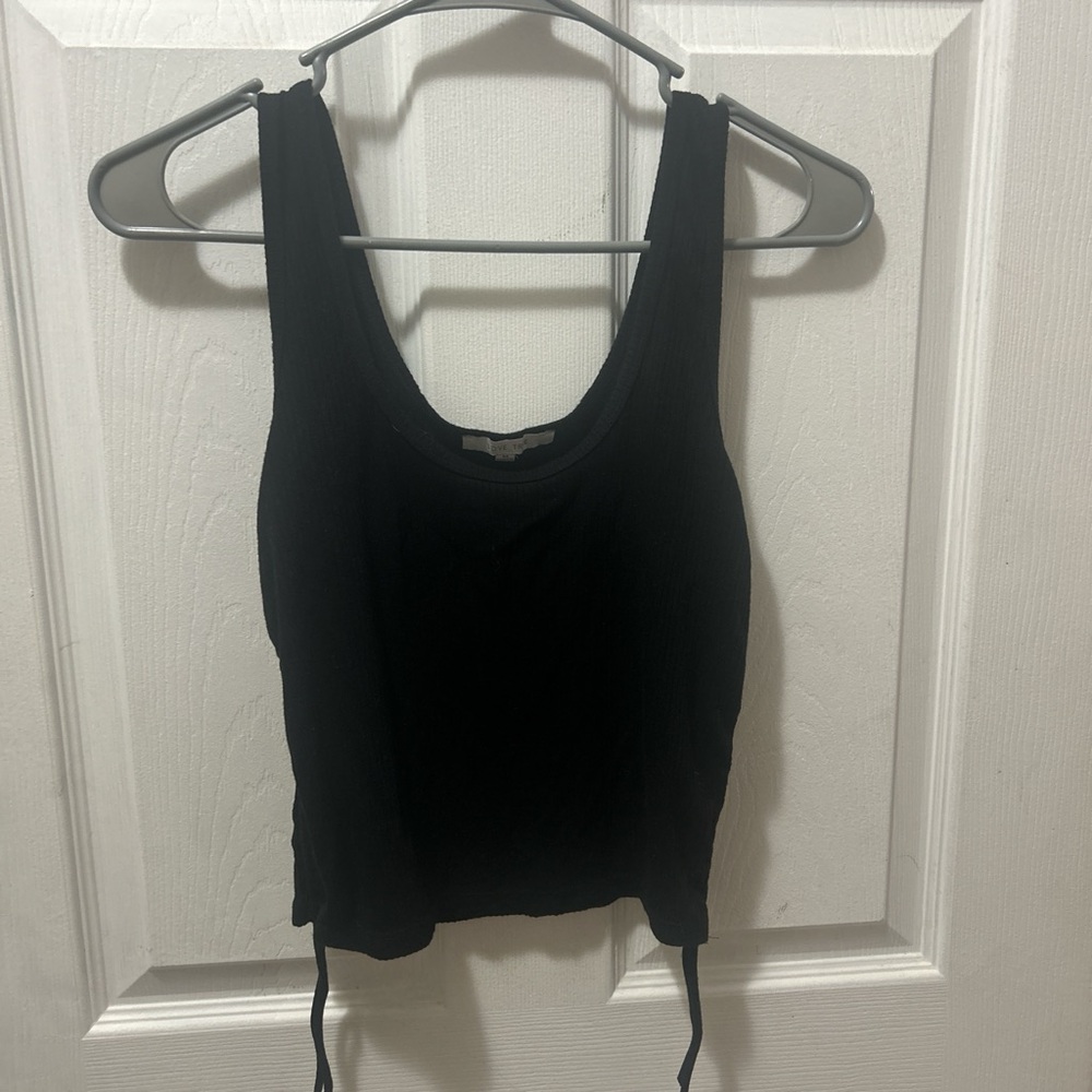 Love Tree Black Tank Top